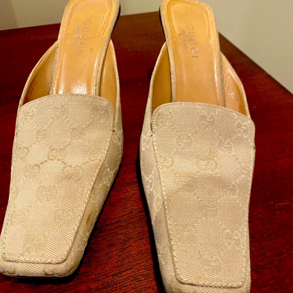 Gucci fabric mules